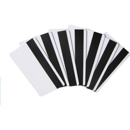 250pcs plastic blank PVC Cards with HiCo Magnetic Stripe for zebra evolis datacard fargo hiti IDP card printers