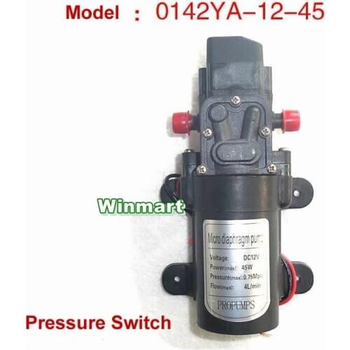 45W DC12V Pressure Switch type Micro Diaphragm Water Pump Self-priming Booster Pump 4L/min