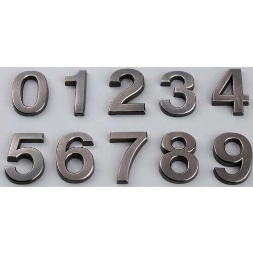 5cm Bronze Number House Hotel Door Number Address Digits Sticker Plate Sign 0-9