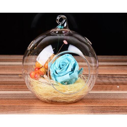 Free Shipping Diameter=8cm 8pcs/pack Glass Terrarium Vase Home Decoration Glass Candle Holder Wedding Decoration Glass Pendant