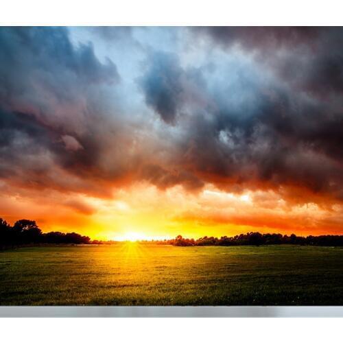 Free Shipping Custom 3d Living Room Wallpaper Sunset Light Sea River Scenery Scenery Simple Bedroom Landscape Wallpaper