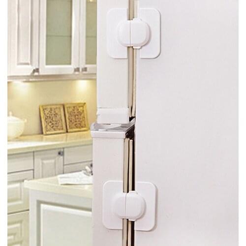Safety Refrigerator Fridge Freezer Door Lock Latch Catch for Toddler Child WFCA