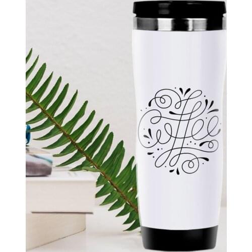 BK Gift Coffee Design Steel Thermos Bardak-9