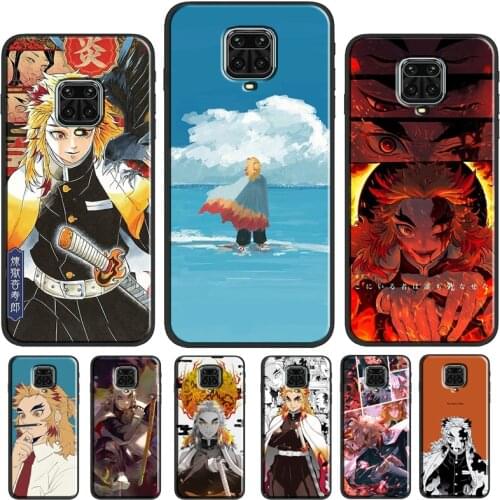 Rengoku Kyoujurou Demon Slayer Phone Case For Redmi Note 10 Pro 9S 8T Note 8 Note 9 Pro Cover For Redmi 9T 9 9C 7A 8A 9A