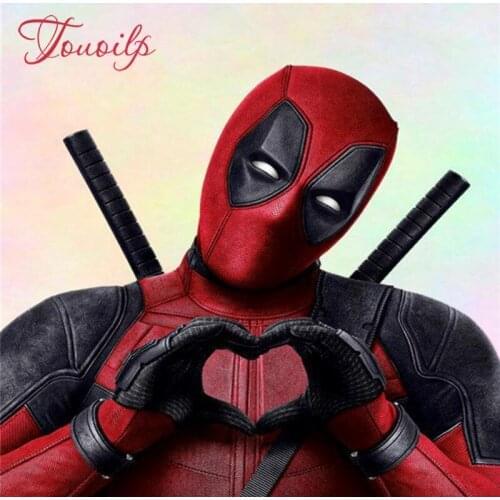 Deadpool,5D Full Square Diamond Painting diy Diamond Embroidery Cross Stitch Home Decor Mosaic Cartoon New arrival gift 2019 new