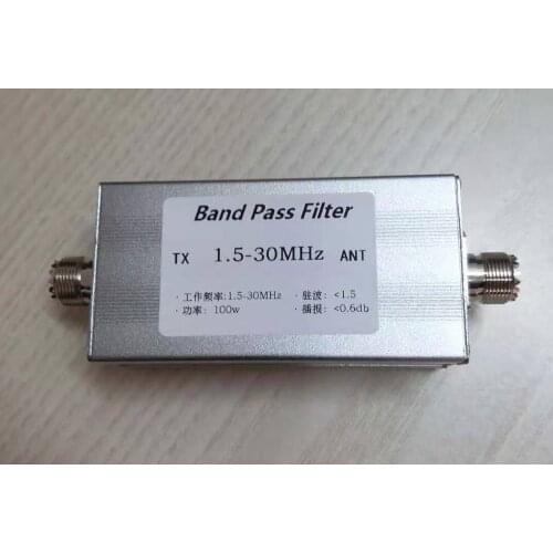 Short wave band pass filter 1.5-30mhz BPF band pass filter improves anti-interference ability of radio station