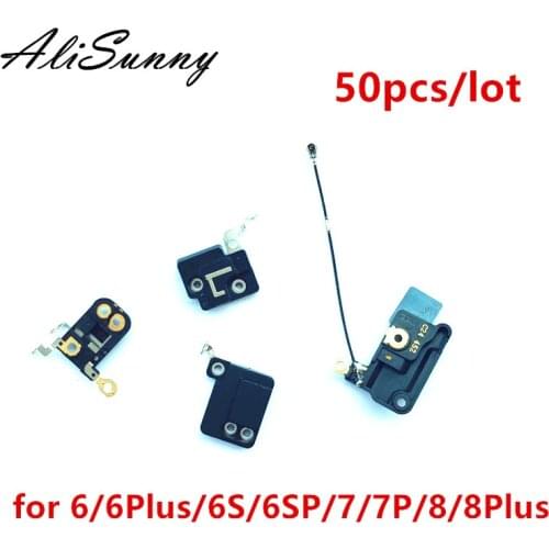 AliSunny 50pcs GPS Antenna Signal Flex Cable for iPhone 8 7 6 Plus 6S Wifi-Cover Wlan Bracket Replacement Parts