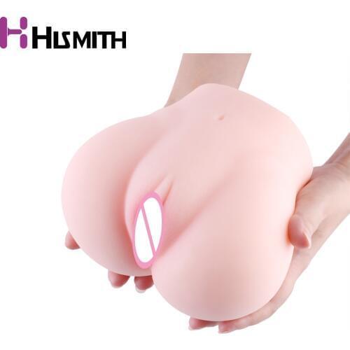 HISMITH New pussy ass doll Soft touch Realistic Vaginal Anus Available 1.5kg Male masturbation Intimate goods Sex Toys for Men
