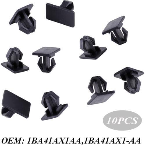 JEAZEA 10pcs Black Rocker Molding Panel Clips 1BA41AX1AA 1BA41AX1-AA For Chrysler 300 Dodge Charger Magnum 2006 2007 2008 2009