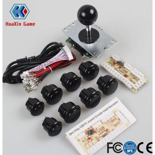 Classic 1 Player Sanwa Joystick Arcade Video Games Kit for PC Joystick & Raspberry Pi RetroPie DIY Projects & Mame Jamma Parts