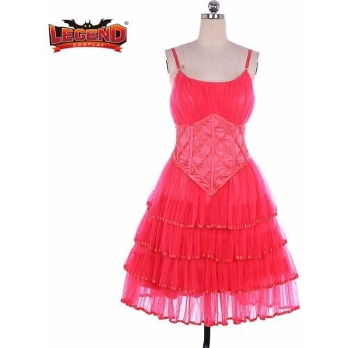Wicked musical glinda costume pink dress the good witch cosplay costume custom made
