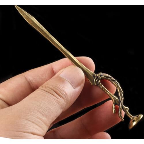 Brass Design Carved Precision Cigar Draw Enhancer Tool & Cigar Draw Tool Cigar Punch Smoking Accessories