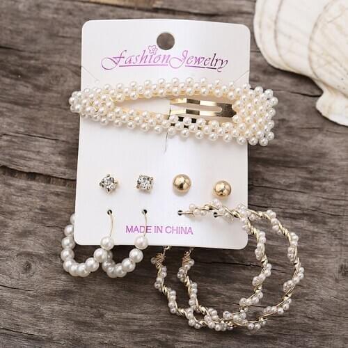 Love Tassel Earrings Set Creative Retro Simple Metal Alloy Earrings Suit High Quality Exquisite Fashion Ladies Jewelry