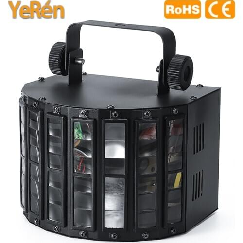 Mini LED Double Derby Light 30W RGBW Multicolor LED Stage Effect Light Flash Bar Light Christmas KTV Party Ballroom