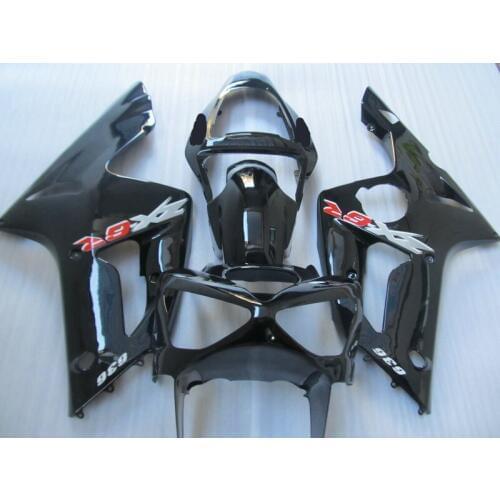 Injection mold Fairing Kit for KAWASAKI Ninja ZX6R 636 03 04 ZX 6R 2003 2004 zx 6r 03 ABS Gloss black Fairings set+7gifts KW16