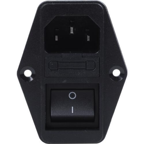 Solder Lug Terminals IEC 320 C14 EMI Filter + Boat Switch + Fuse Holder