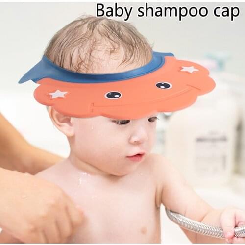New safety shampoo bath protection soft cap multi-function use sun hat child bath safety protection haircut cap skills