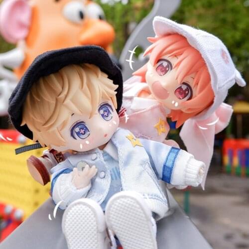 New 1/12 BJD Doll Clothes T-Shirt Sports Jacket Baseball Cap for Obitsu11,Molly,body9,GSC,OB11 Doll Accessories Girls Boys Toys