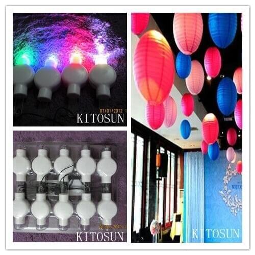 Romantic Wholsale colorful LED Floralytes for Flower Arrangements, Hanging Mini Led Paper Lantern Lights