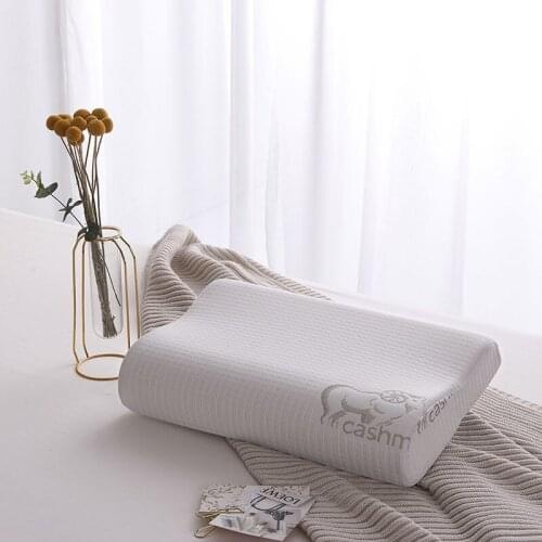 Memory Correc Foam Pillow Pillowcase to Protect the Cervical Spine Slow Rebound Pillow Sleeping Orthopedic Pillow 50*30CM F8003