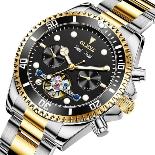 Luxury Men Watch Automatic Mechanical Brand Fashion Waterproof Sports Stainless Steel Brand Wristwatch Box