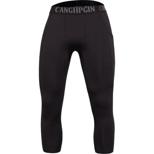 Jogging pants sweatpants men leggings sport fitness training running pants high waist Tight gym training Cropped trousers men