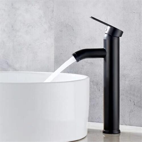 Single Handle Bathroom Basin Faucets Cold/Hot Mixer Basin Sink Tap Black Water Kitchen Faucet Bathroom Accessories