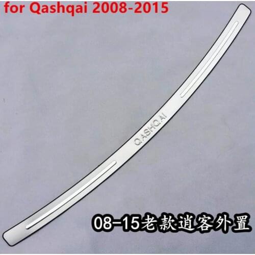Car styling for 2008-2015 Nissan QASHQAI J10 Stainless Steel car Rear Bumper Protector Sill Car-covers