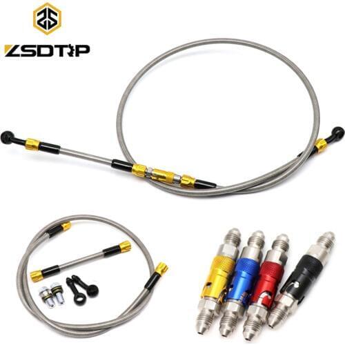 ZSDTRP Motorcycle Universal Brake Oil Pipe Hose Line Tube Caliper Quick Remove Cover Connector Cable For Yamaha Honda Kawasaki