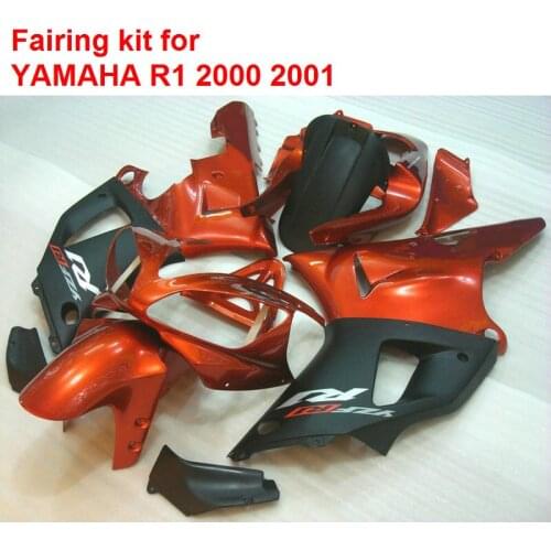 Aftermarket body parts for YAMAHA fairings YZF R1 00 01 wine red black Injection mold fairing kit R1 2000 2001 MM09