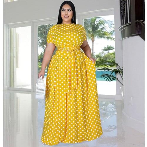 Plus Size Geometric Pattern Two Piece Skirt Set Women Short Sleeve Slim Fit Crop Top and Pleated Maxi Skirt Oversize Tracksuit