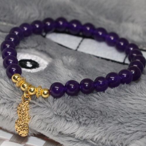 14 style women bracelet natural stone multicolor dyed jades chalcedony 6mm round beads strand bangle pandant 7.5inch B1935