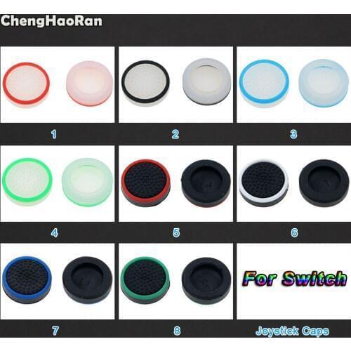 ChengHaoRan 2pcs Analog Joy stick Caps Joystick Grip Caps Cover Cases For Nintendo Switch NS Controller