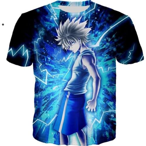 2021 Hunter X Hunter Anime T Shirt Clothes Camisetas Manga For Men Tops Ropa Hombre Streetwear Camisa Masculina Verano Koszulki