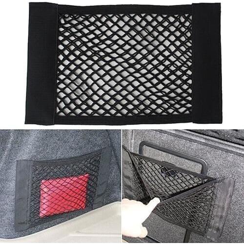 Car Auto Back Rear Trunk Seat Elastic String Net Mesh Storage Bag Pocket Cage