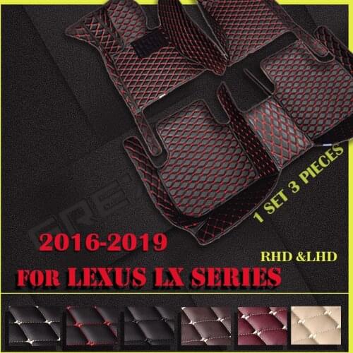 Car floor mats for LEXUS LX series 350 Five seats 2016 2017 2018 2019 Custom auto foot Pads automobile carpet cover