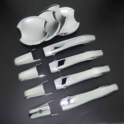 For Honda Civic 2006-2011 8th Gen ABS Car Styling Chrome Side Door Handle Cover Trim & Door Bowl Cover 2007 2008 2009 2010