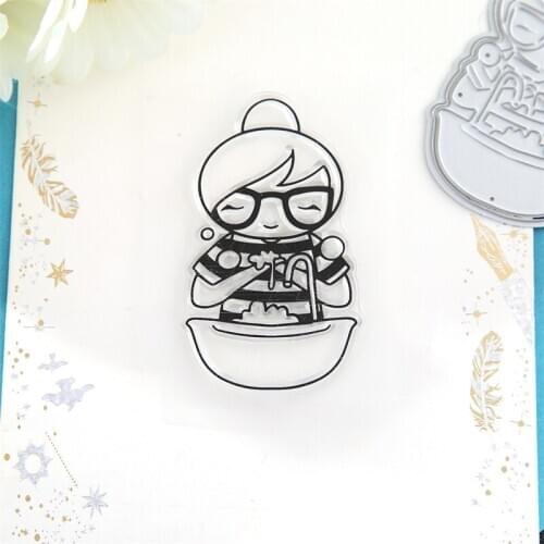 Handwashing Clear Stamps Coordination Die For DIY Scrapbooking Paper Card Handmade Decorative Stempels Silicone Seals New Crafts