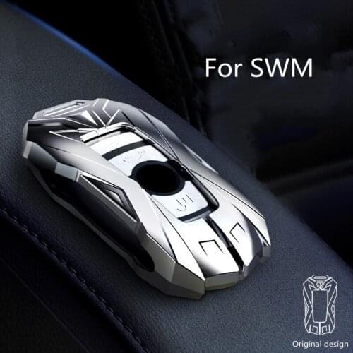 For SWM x7 Metal mecha Brilliance Auto X3 Car Key Case Cover Shell Bag