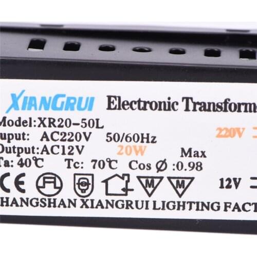 LED Power Supply Driver Electronic Transformer 1pc 20W AC 220V To 12V