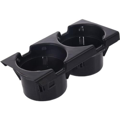 Double hole car front center console cup rack / change box for BMW E46:black