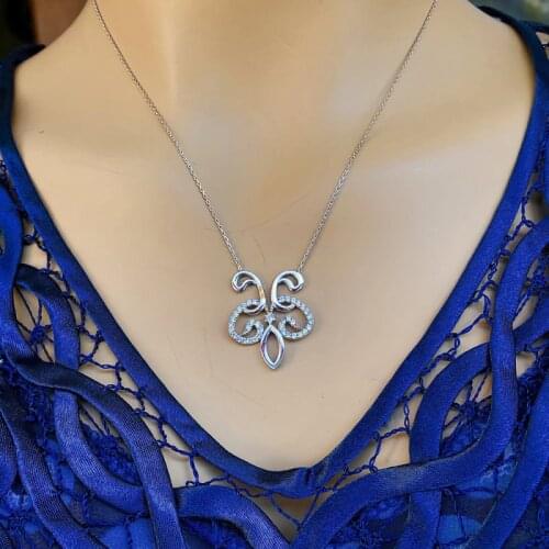 Fantasy 925 Sterling Silver Necklace Women Girls Gift Jewelry Accessories Fashion Handmade Elegant Chain