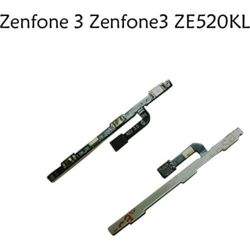 1pcs/lot NEW Power on/ off + Volume up/down Button Flex Cable For Zenfone 3 Zenfone3 ZE520KL Phone Replacement Parts