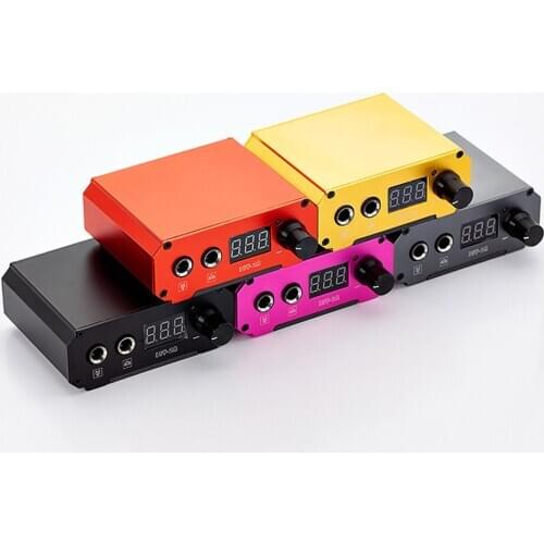 Tattoo Power supply cable 2A 18V 23W Alloy EU LED screen Rotary Tattoo Machine Pen Gun Black/Red/Gold/Silver Strong magnetic