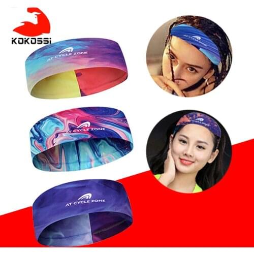 KoKossi 10 Colors Nonslip Elastic Yoga Hairband Fashion Sports Headband Sweatband Running Accessories Summer Stretch Hair Band