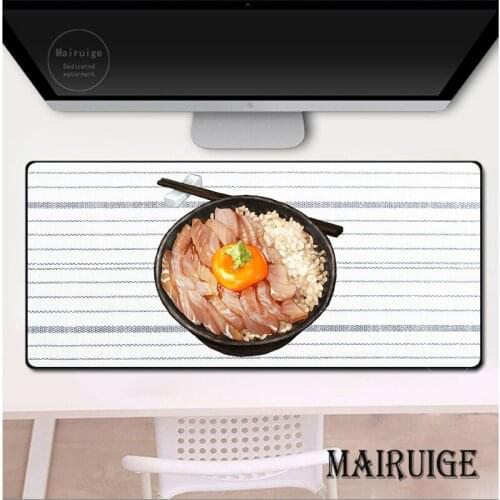 Japanese Food Minimalist Style Mouse Pad XXL 40*90CM Large Table Mat Waterproof Desktop Pad Desk Mat Antislip Office Stationary