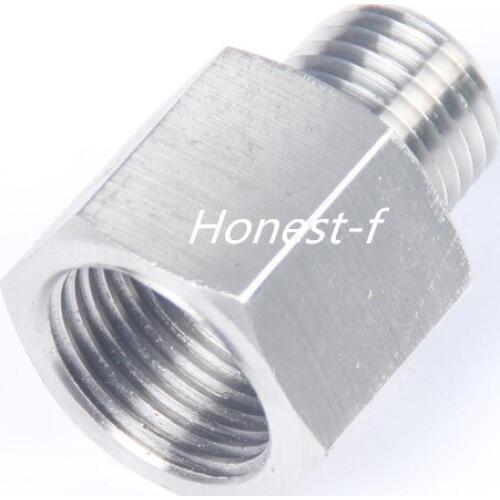 LTWFITTING Bar Production Stainless Steel 316 Pipe Fitting 3/8" Female x 1/4" Male NPT Adapter Air Fuel Water
