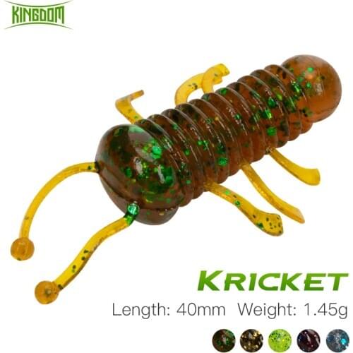 Kingdom Soft Fishing Lures 40mm 1.45g 10Pcs/Bag Silicon Floating Artificial Soft Swimbait For Pike Bass Pike Fishing