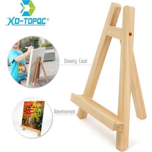 New Pine Wood Oil Painting Easel 28cm x 20cm Smooth Desktop Photo Advertisement Exhibition Drawing Supplies Wooden Easels WE02