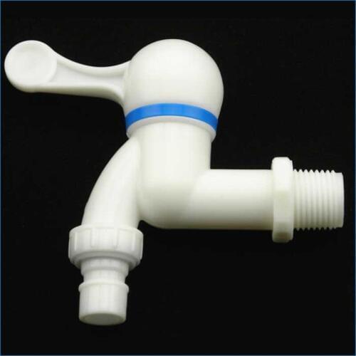 Wholesale and Retail White PVC plastic washing machine dedicated fast open faucet,wall mounted bibcock Free Shipping J14727